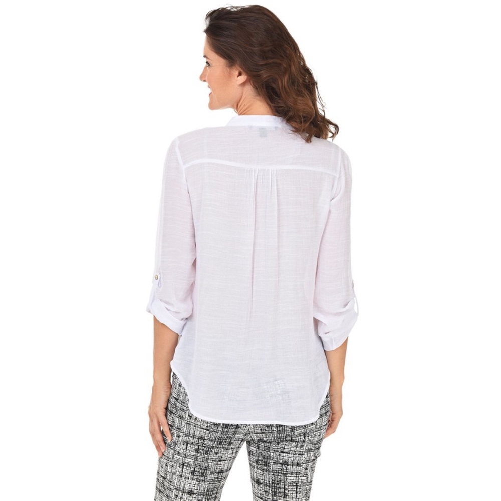 NWT Zac & Rachel Lightweight Camp Blouse - Picture 12 of 12